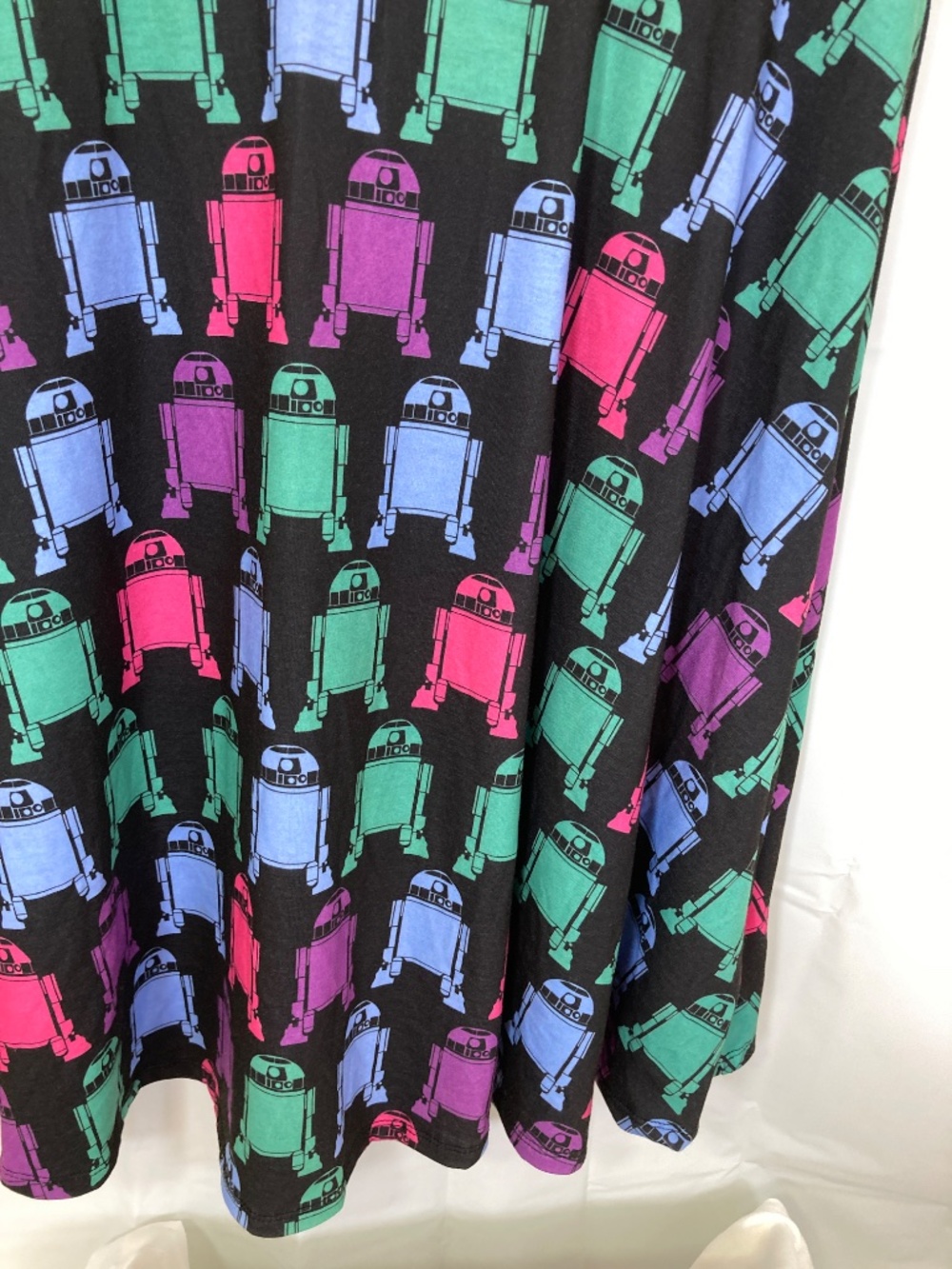 Her Universe Star Wars R2D2 Dress Sz CL Black Pink Blue Green Worn Once - Picture 7 of 16